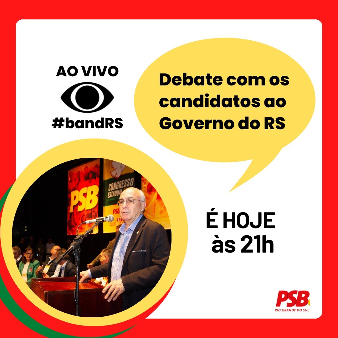 psbrs's tweet photo. 🔴🟡 É HOJE! 🟡🔴

Não deixe de assistir. 

É o PSB cada vez mais forte! 🕊 https://t.co/vNYkLUwtyT