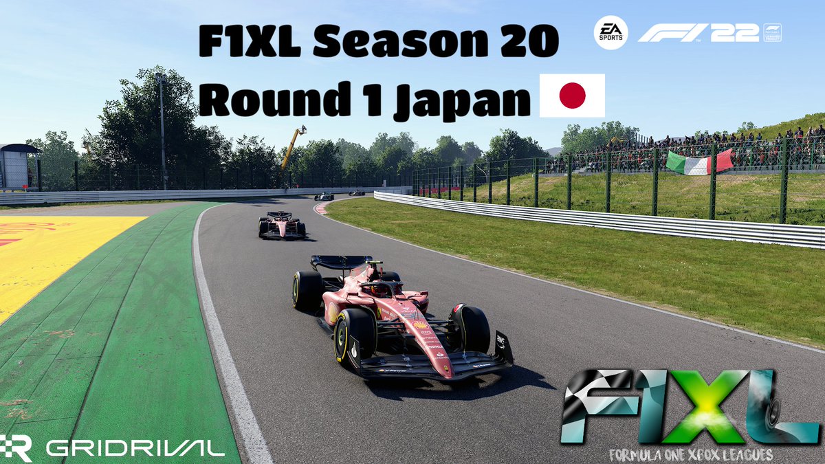 We're back racing tonight in F1XL. We kick things off with Round 1 in Japan!

3 of our divisions are being streamed live at 9pm👇

Div1🎙️
<a href="/_Warder0/">Gareth Davies</a> &amp; <a href="/TchoukMaster22/">Olly Hughes 🏴󠁧󠁢󠁷󠁬󠁳󠁿🎙️</a> twitch.tv/f1xl

Div2🎙️
<a href="/letsrats/">Starstel</a> twitch.tv/starstel

Div3🎙️
<a href="/OldManGamingFun/">TIR Oldman</a> twitch.tv/tir_oldman