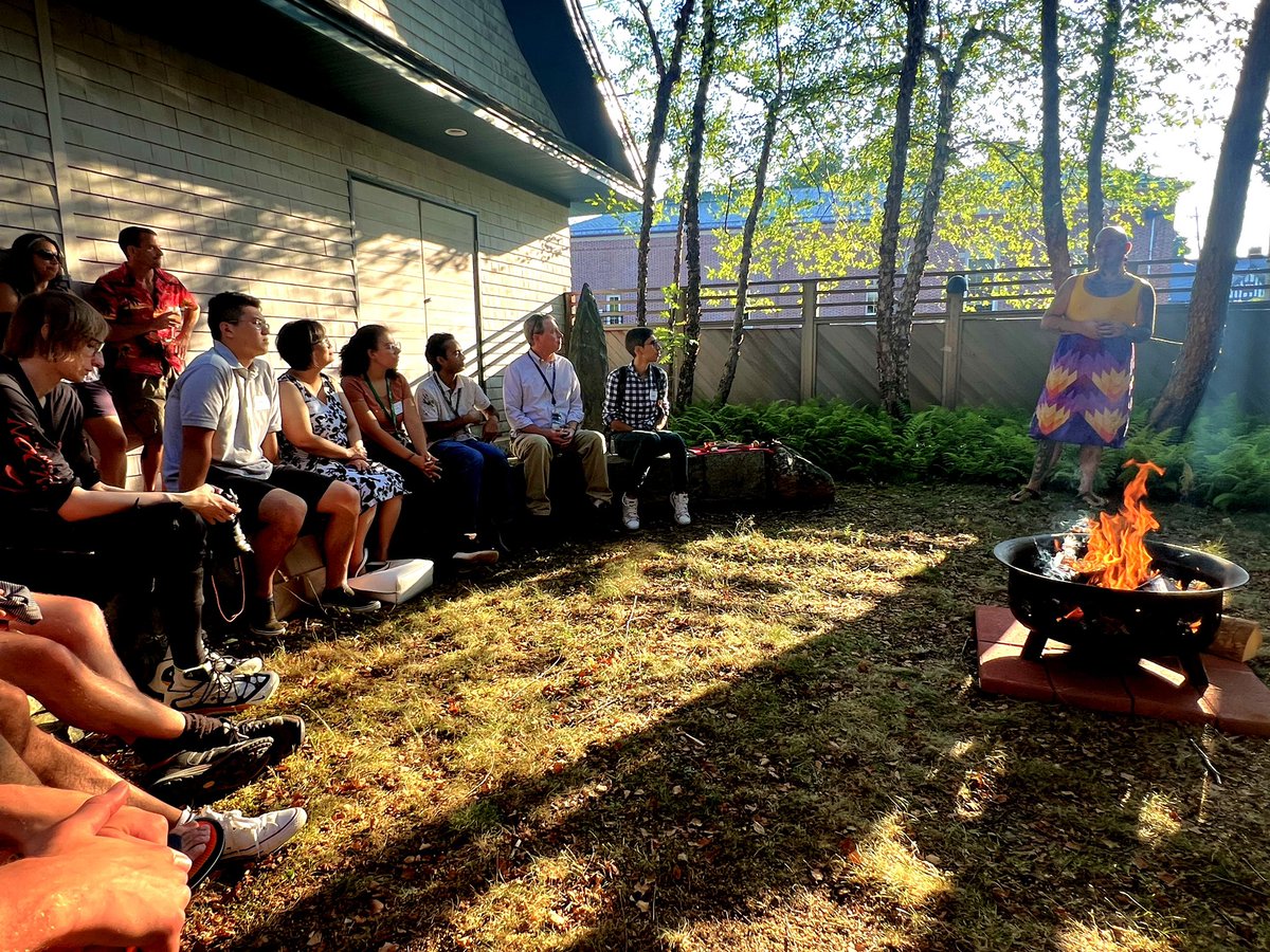 moseskdavis's tweet photo. JAX spent the evening at the Abbe Museum learning about the Wabanaki people and hearing the story of their creation. We give honor and respect to the Wabanaki, whose land we occupy in Bar Harbor, Maine. #jacksonlab @jacksonlab https://t.co/uCbAvTlDSe