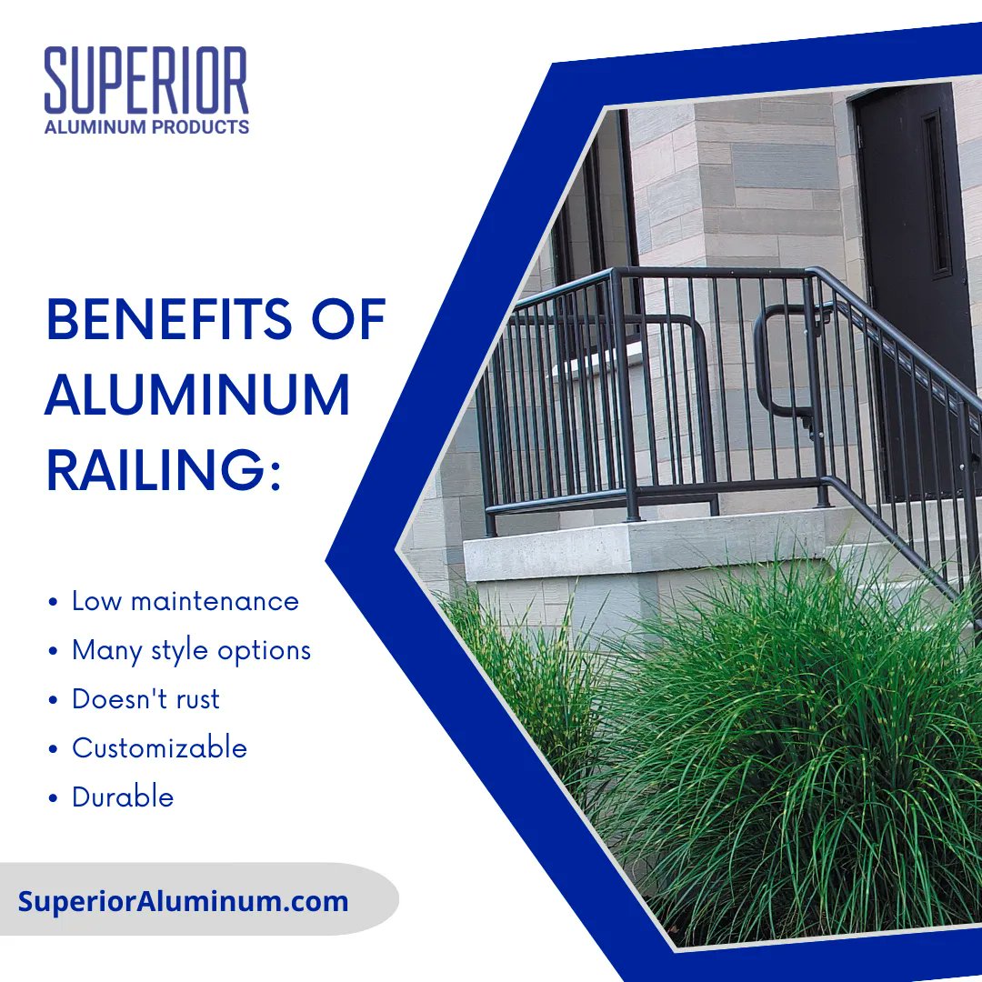 Why install aluminum railing on your home or business? Aluminum is low maintenance and weather resistant, eliminating a lot of the headaches you'll face with wood or other materials.
#AluminumRail #RailingSolutions