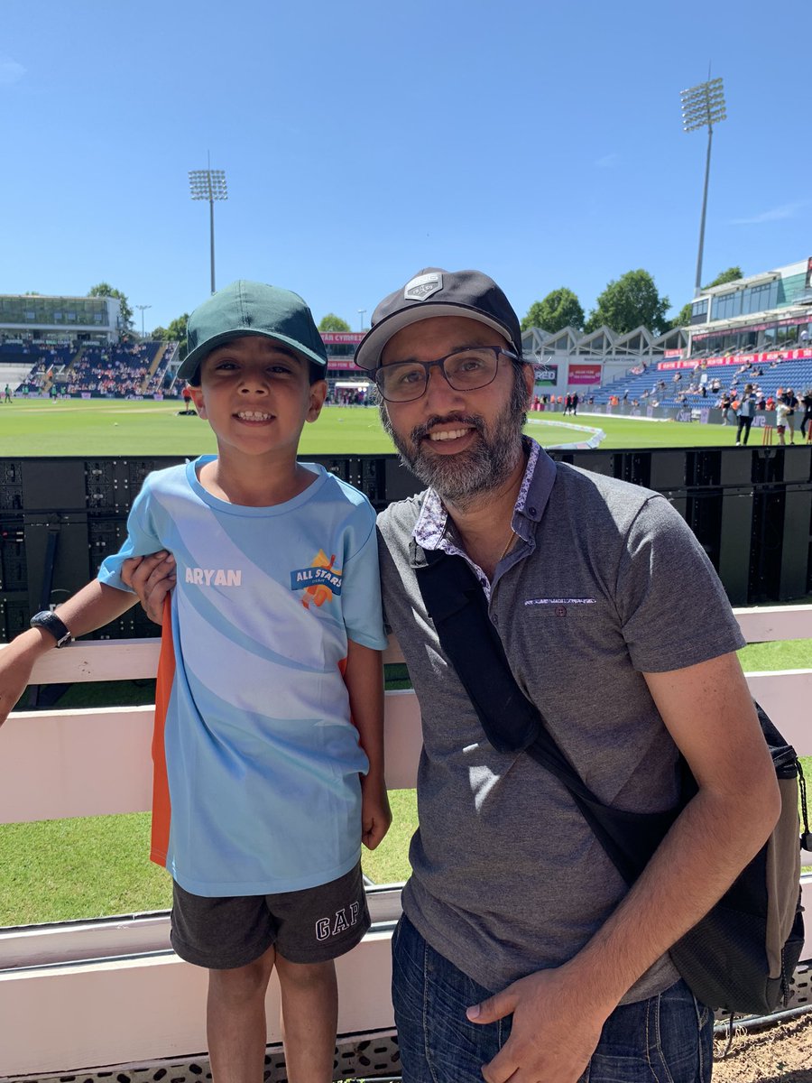 Great day at Sophia gardens watching oval invincible and Welsh fire with the boy. He absolutely loved it and I thought it was pretty good too. Here’s to many more games like this #TheHundred2022