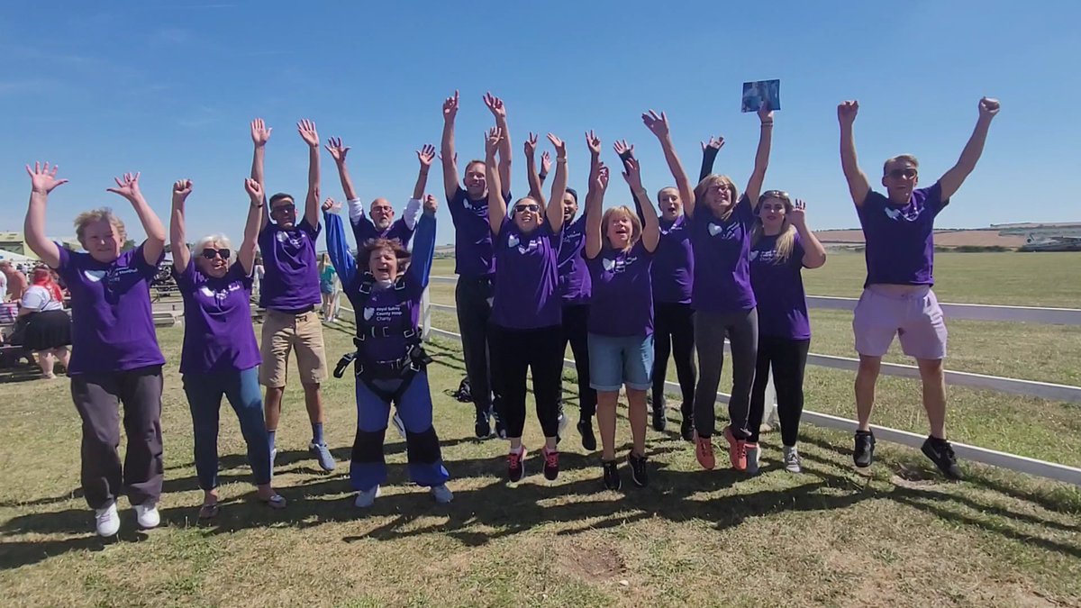 Congratulations to everyone who took part in our charity skydive today! Fourteen fantastic fundraisers, conquered fears, ticked bucket list dreams and made amazing memories. They have so far raised just over £7500 for St Luke's Cancer Centre. Thank you, you are all amazing!