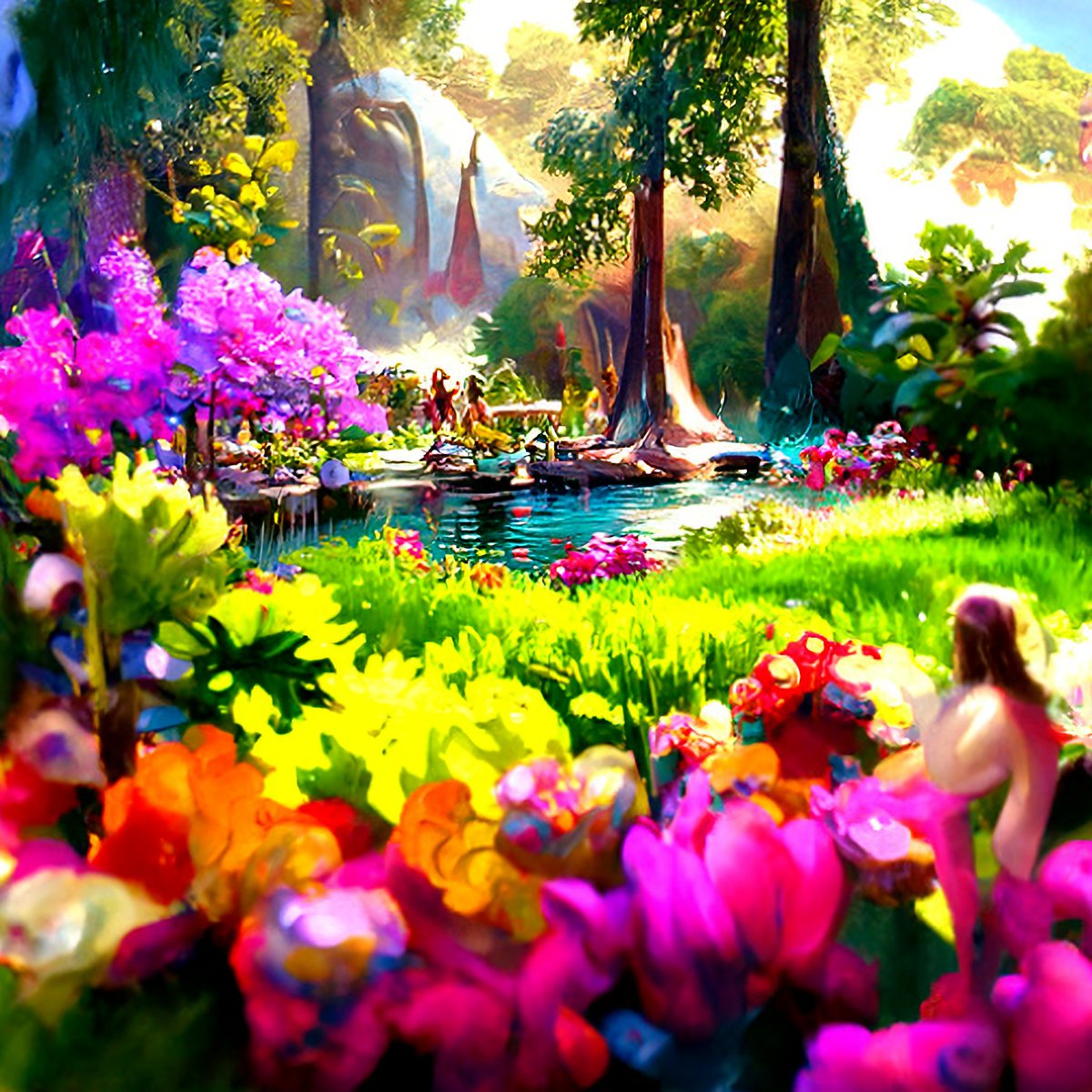ArtvisionNFT's tweet photo. NEW DROP 1/1 in my collection The Reality According to the AI! 🥳

This is how the Garden of Eden looks like. Hope you like it! 🤗

Link ⤵️ https://t.co/foKX4yxEpa