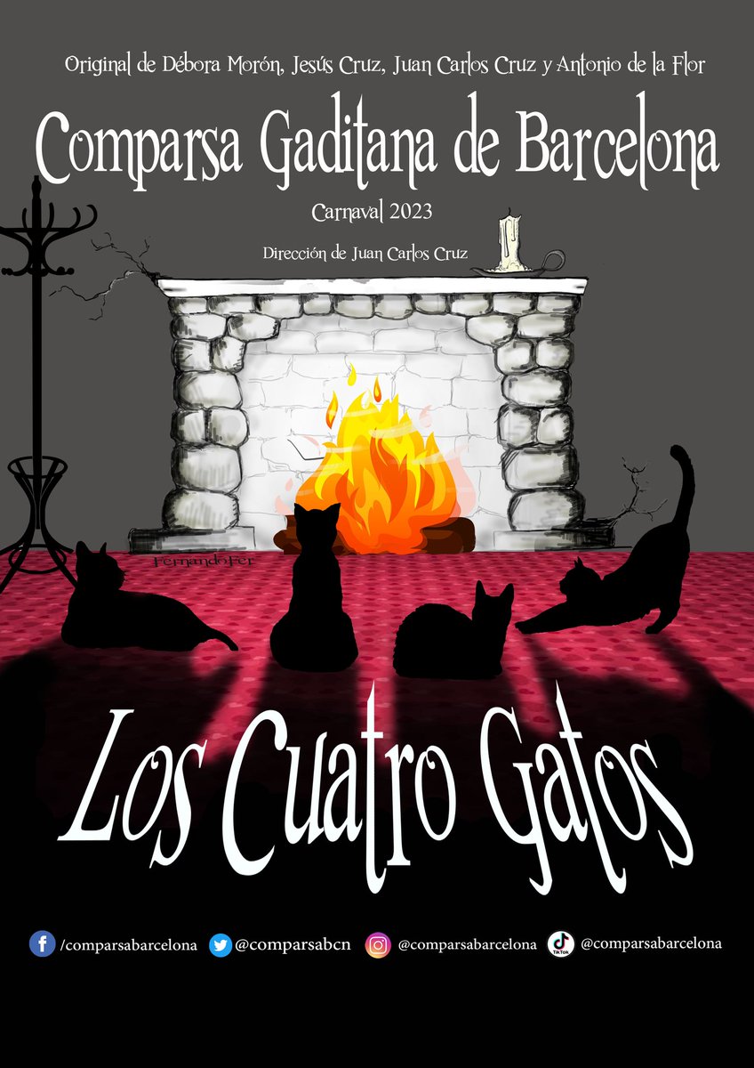 Lo echamos de menos y el único remedio es volver.

Con todos ustedes...

#loscuatrogatos
#vengoquearaño

#comparsagaditanadebarcelona
#carnavaldecadiz
#cadiz
#barcelona
#coac2023