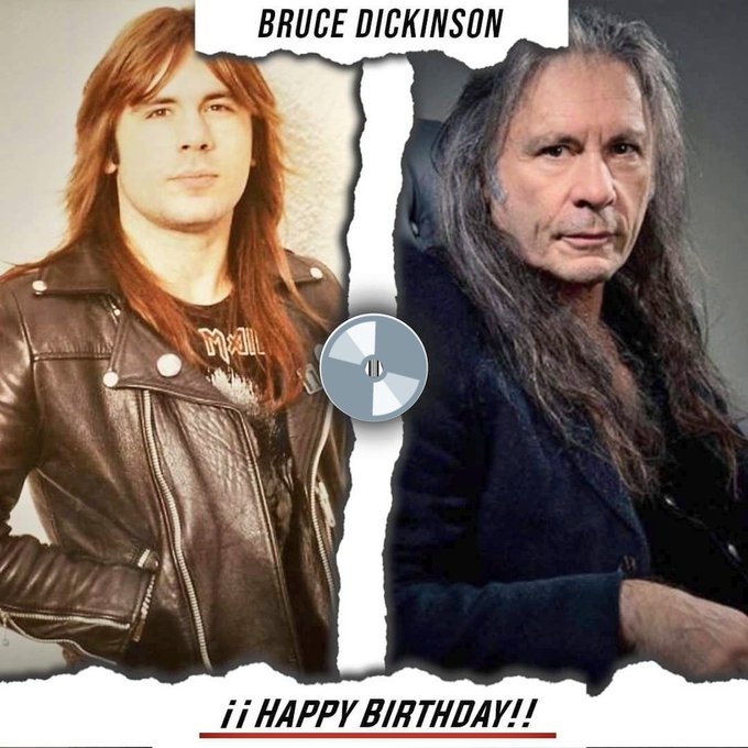 \"The rocker doesn\t get old . . .becomes classic\"
Happy birthday 
Bruce Dickinson  Always amazing 