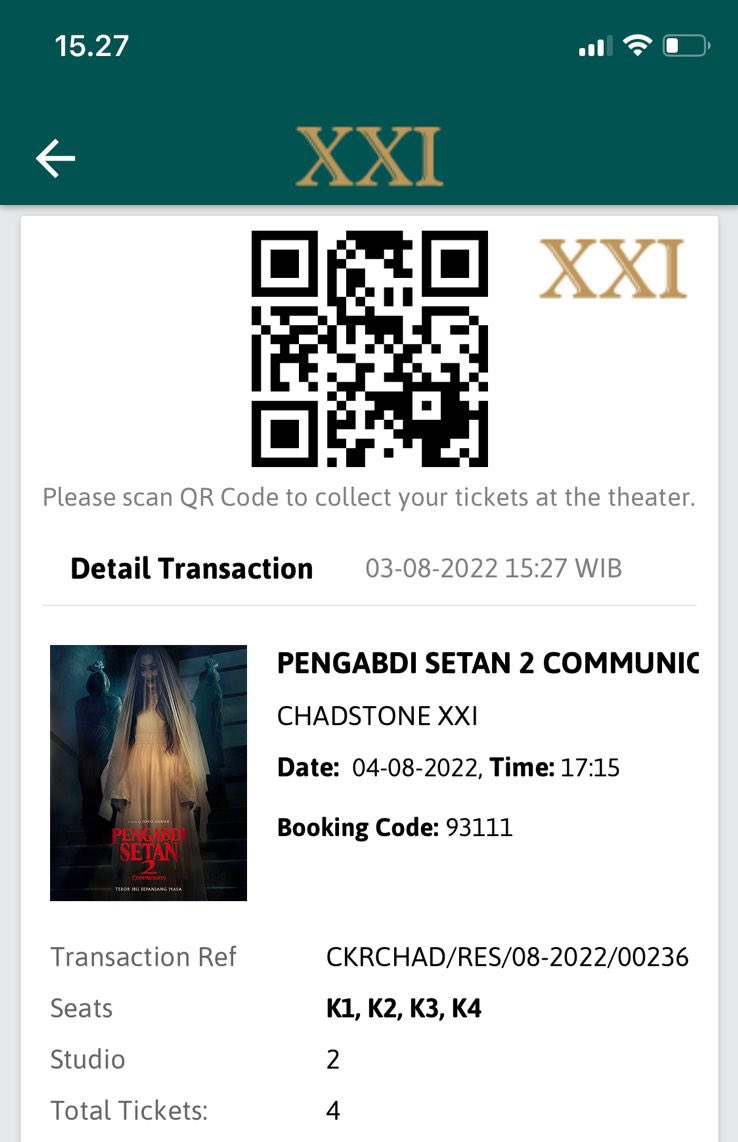 aziskrw18's tweet photo. Alhamdulillah tetap lebih awal nonton Favorite keluarga .. Amazing 👍 Top @jokoanwar terbaik #PengabdiSetan2 #PengabdiSetan2Communion #Seru #KangenIbu https://t.co/NC7sNeZptw