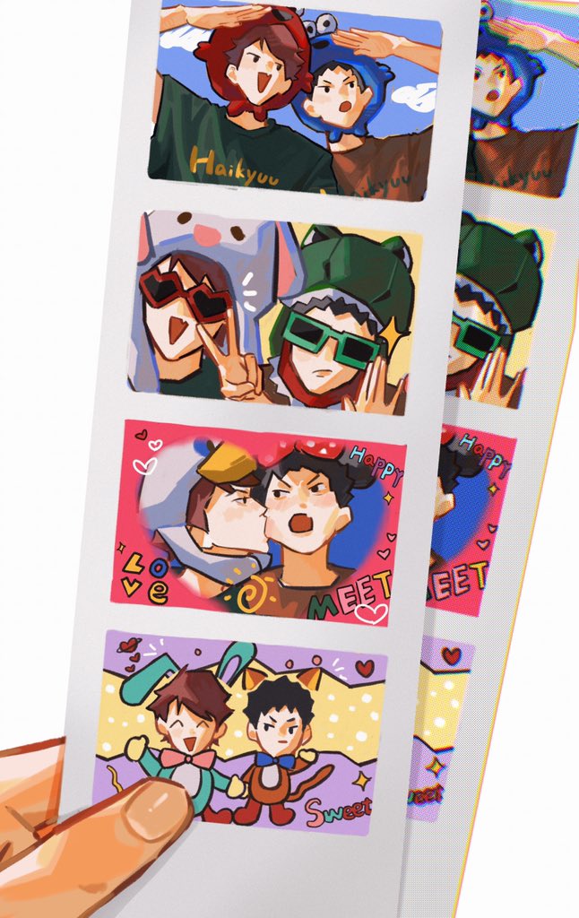 #及岩 #oiiwa #ハイキュー
笨蛋情侣约会日常