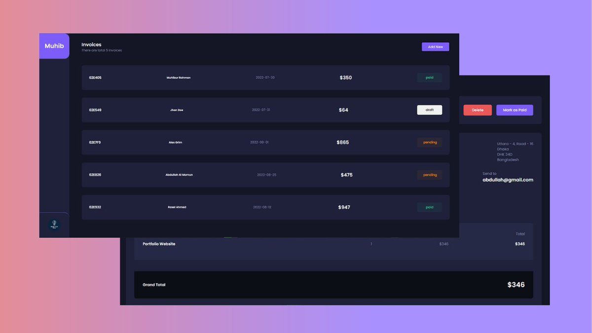 codingwithmuhib's tweet image. Full-stack invoice app
watch on YT: youtube.com/watch?v=hNczF4…
#webdeveloper #development