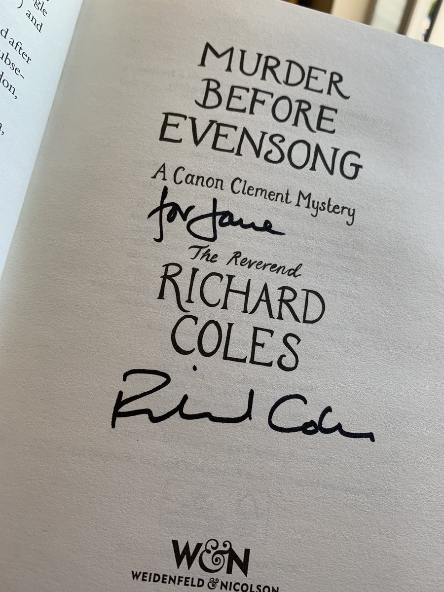 Dr Jane Potter (@drjanepotter) on Twitter photo From <a href="/blackwelloxford/">Blackwell's, Oxford’s Bookshop</a> to #Poldhu Loved this whodunnit on holiday. So looking forward to Canon Clement’s next case! 🙏TY <a href="/RevRichardColes/">Richard Coles</a>! ‘Even here, in the gentle glory of this English idyll, were reminders of the trouble that had come upon them…’ From <a href="/blackwelloxford/">Blackwell's, Oxford’s Bookshop</a> to #Poldhu Loved this whodunnit on holiday. So looking forward to Canon Clement’s next case! 🙏TY <a href="/RevRichardColes/">Richard Coles</a>! ‘Even here, in the gentle glory of this English idyll, were reminders of the trouble that had come upon them…’