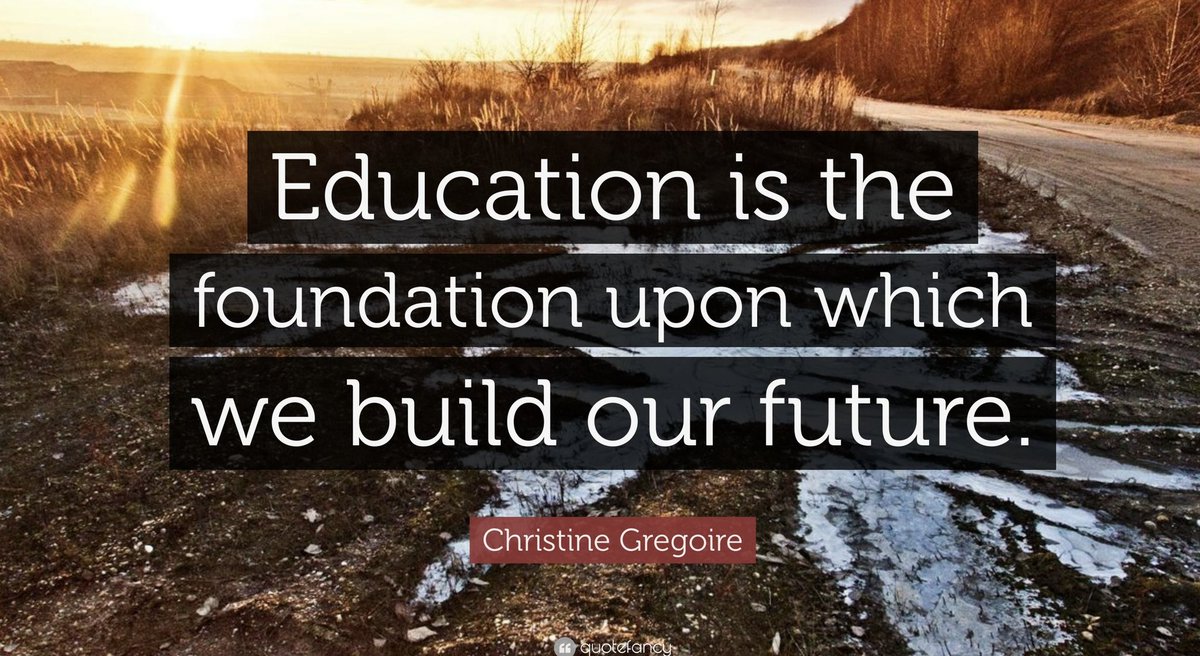 Principal_H's tweet photo. Education is the foundation upon which
we build our future
#teacher #leader #sped #cte #autism #SpecialEducation #stem #leadership #teachertwitter #sunchat #EducationNews https://t.co/rBlrOOIInx