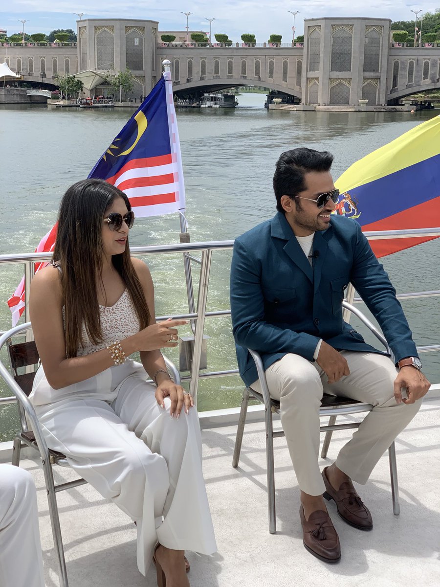 U1FanClub's tweet photo. #Viruman Promotions in full swing!

@Karthi_Offl sir and @AditiShankarofl at Cruise Tasik Putrajaya, Kuala Lumpur, Malaysia. 

In theatres from August 12th!
A @thisisysr Musical
#YuvanShankarRaja #YSR #U1 #U1FanClub https://t.co/DcBiSLIKXS