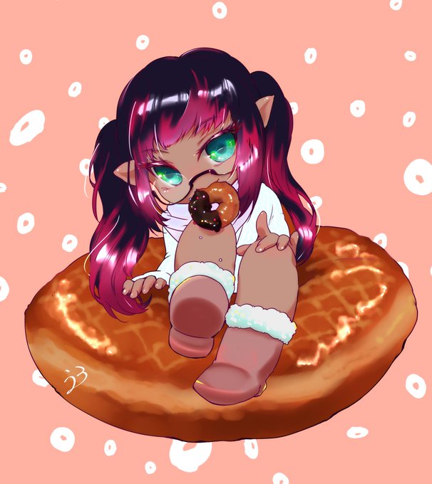 スケブ納品しました
「うちの子さん」
食べるのが大好きな子ということでドーナツを🍩
ありがとうございました!
https://t.co/KZWrRgI0ps #Skeb #Commission @skeb_jpより 