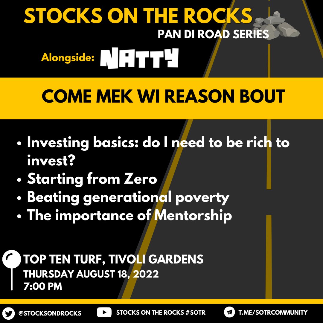 A part of our mandate is to create spaces where open, inclusive, free, and real conversations can be had about money.

Our next stop is close to home, West Kingston. We strongly believe that each and every Jamaican can understand and benefit from convos about money management.