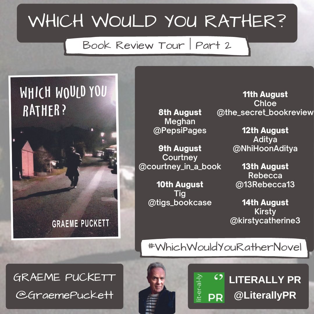EastHullPete's tweet photo. Today it is my turn on the @literallypr Blog Tour for #WhichWouldYouRather a black comedy/farce about an incompetent murderer by @GraemePuckett that had me laughing out loud. Don't forget to check out the other stops on the tour https://t.co/nyH8FGIXH6 https://t.co/MWevdBElgL