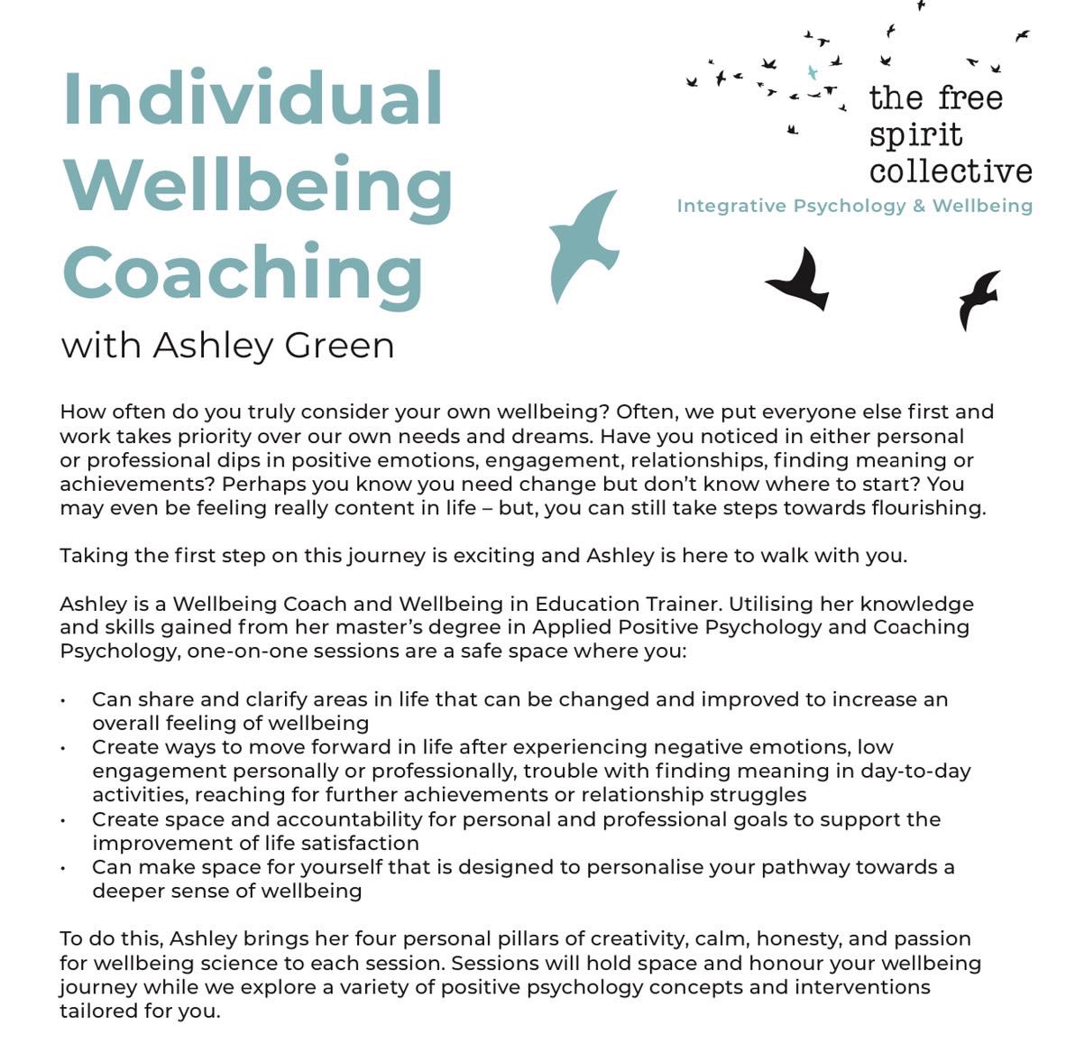 Ok, it’s almost time to begin my new job! Part of my role at The Free Spirit Collective is as a Wellbeing Coach. Swipe for details. I’d love to hear from you if you’re interested in sessions 🙏🏻 #wellbeing #WellbeingEdChat #wellbeingcoach #positivepsychologyineducation