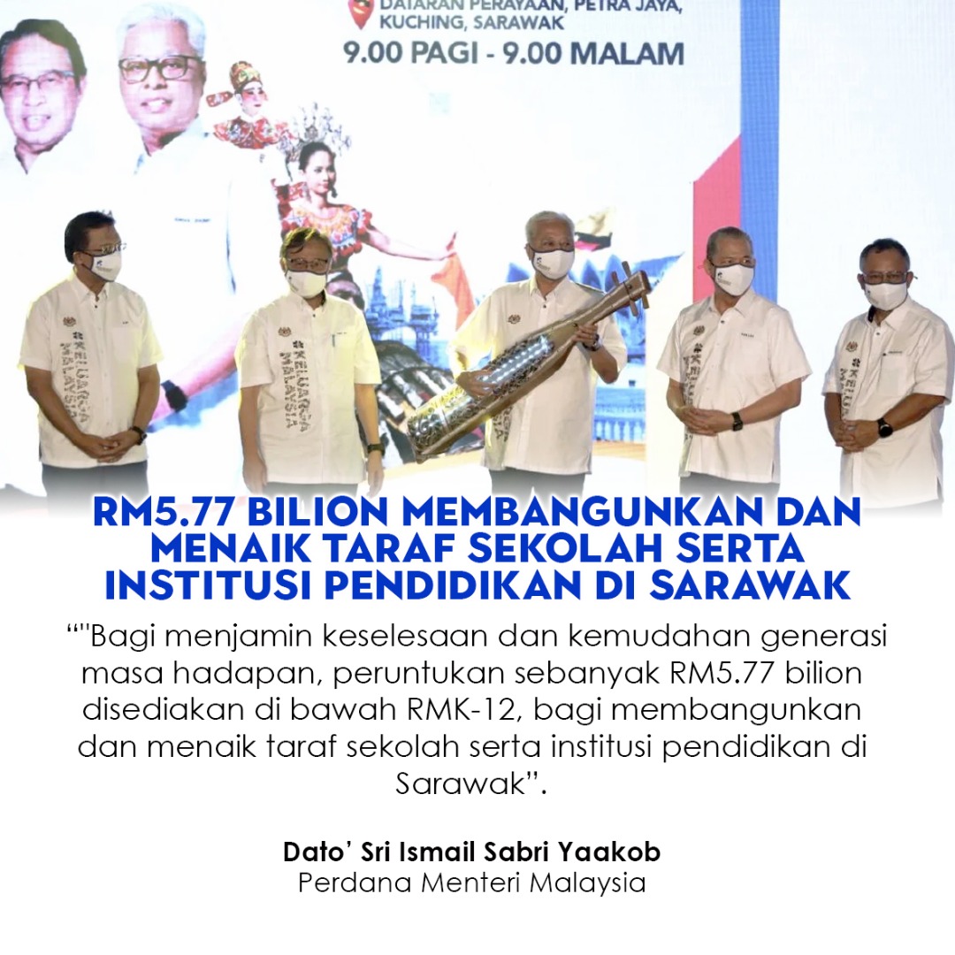 selatanboi79's tweet photo. Selamat malam masyarakat, aku kongsikan info RM5.77 billion menaik taraf sekolah Dan instisusi pendidikan di Sarawak. Terima kasih YAB PM @IsmailSabri60 .

#keluargamalaysialestari https://t.co/QUxdnCT3Na