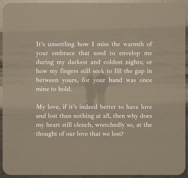 ㅤㅤ  
ㅤㅤ   ㅤ
ㅤㅤ   ㅤㅤ   ㅤㅤ   02.⠀ LOVE, LOST
ㅤㅤ  
ㅤㅤ   ㅤ