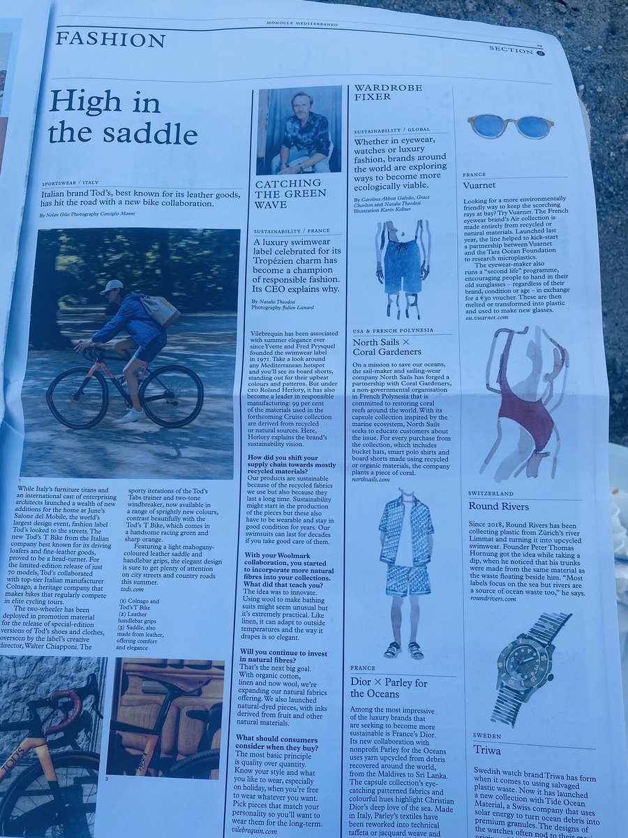 CrazyAboutWater's tweet photo. Inspiring examples of companies that are catching the green 💙 #circularity wave https://t.co/DFFVJlhOuI #RoundRivers turns #waste into sustainable clothing. To put the need for more sustainable clothing into perspective, the fashion industry emits 10% of world’s greenhouse gases https://t.co/XDyvtkRr3D