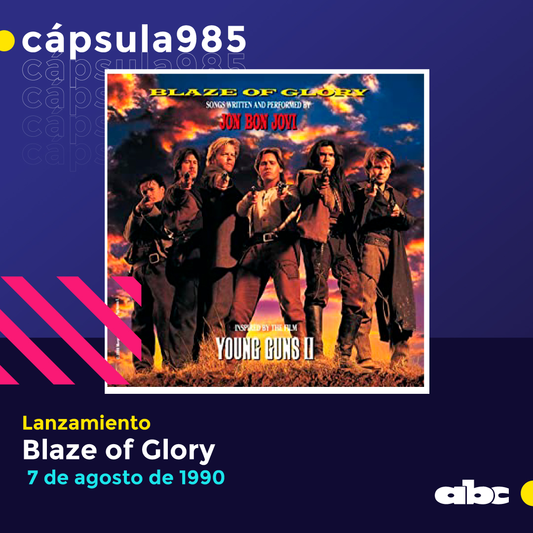 Romance985's tweet photo. #Cápsula985 1990 📀 Se publica Blaze of Glory, primer disco solista de Jon Bon Jovi.
🎼Banda sonora de la película Young Guns II, con participaciones de Elton John, Little Richard, y Jeff Beck.
Galardonado con un Golden Globe y nominaciones al Grammy.
#ABC985🎶 Solo Éxitos. https://t.co/jlaMdELx0g
