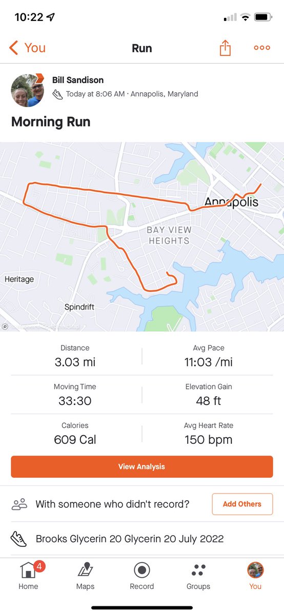 sandison_bill's tweet photo. Muggy August morning welcomed my running buddy back to Maryland. #runnersover55 #runnersover70 #runannapolis #runmaryland #running https://t.co/lH1mmEJv6z