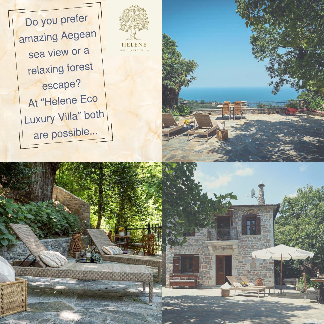 HeleneEcoVilla's tweet photo. Not sure where to go for this summer vacations? Do you want both amazing sea and mountain sceneries? "Helene Eco Luxury Villa" provides the highest quality services while offers you both...
#HeleneEcoLuxuryVilla #summeringreece #Pelion #mountainview #seaview #sea #luxury #Greece https://t.co/P3Ayo17nYd