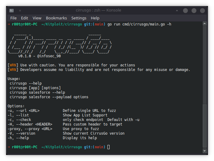 securisec's tweet photo. "RT Cirrusgo - A Fast Tool To Scan SAAS, PAAS App Written In Go https://t.co/EWz2QV9oLa #Cirrusgo #CustomHeader #Generator #Payload #Scan https://t.co/Z8ggti9TNn"