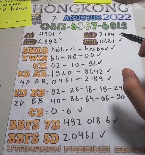 PakUntungPredik's tweet photo. PREDIKSI HONGKONG 

SEMOGA UNTUNG JP
UTAMAKAN PREDIKSI SENDIRI
Info Result dan Prediksi Setiap Hari
https://t.co/Bs0SYmsfes https://t.co/N4Lj4Vw87e