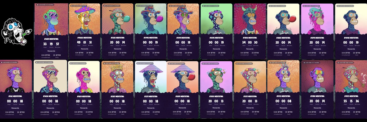 venturebox_xyz's tweet photo. I have collected my collection of 20+ This is incredible,😍😍😍 not a cult  ;)  #TrippinApeNFT @trippinapes https://t.co/gBXHIcm2ay