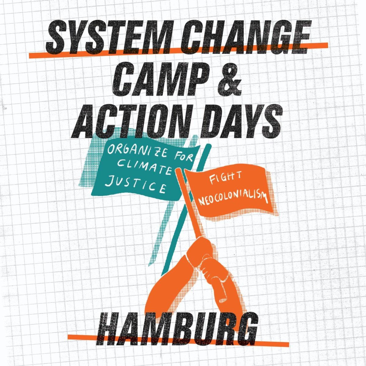 Gemeinsam sprengen wir die Ketten des fossilen Kapitalismus! Vom 9.-15. August nach #Hamburg zu den Aktionstagen und dem System Change Camp: systemchange.noblogs.org
umsganze.org/ketten-sprenge…
#ShutDownTheHarbour #HerMitDemSystemChange