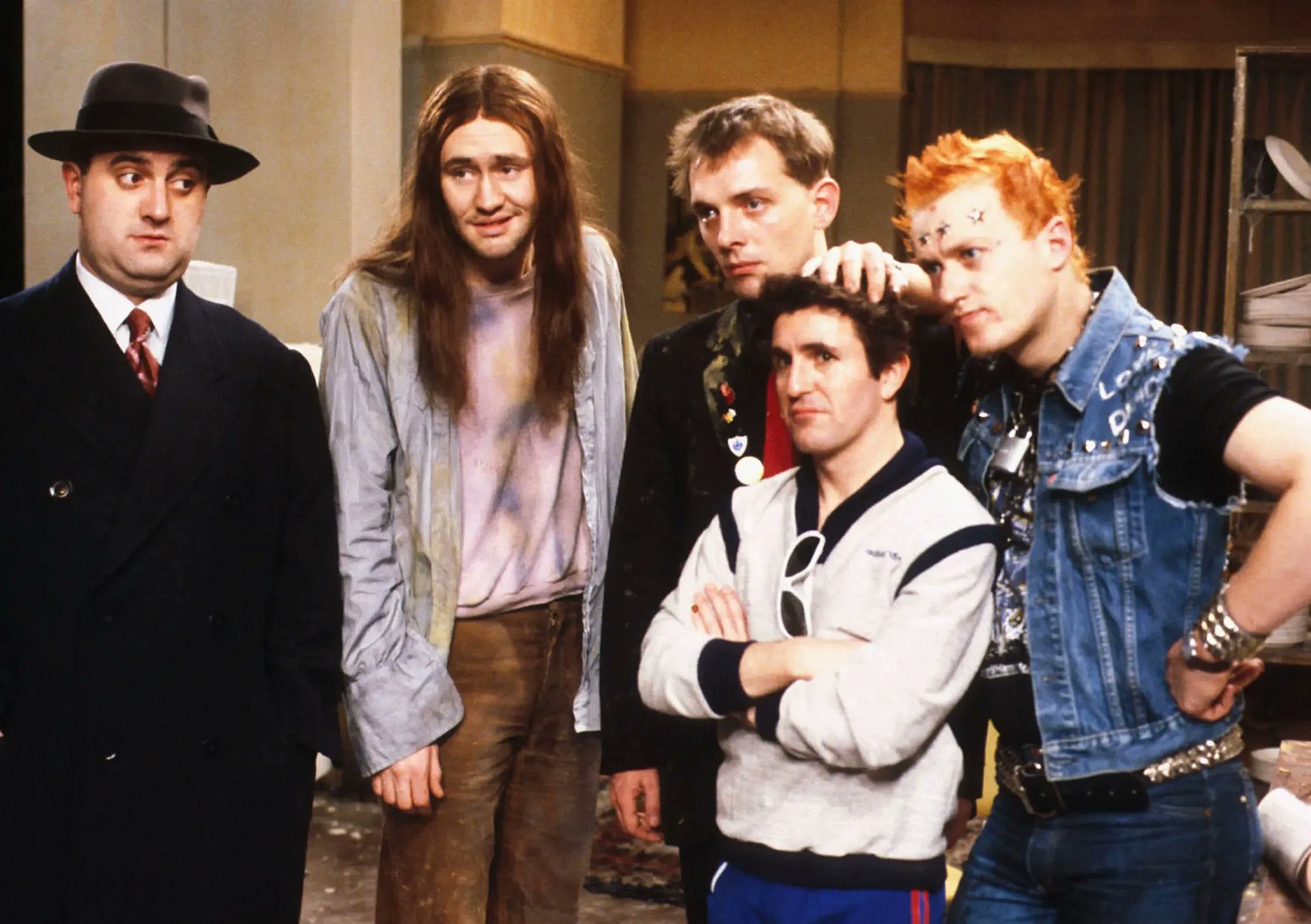 A very happy 70th birthday to Alexei Sayle. Publicity photograph for The Young Ones, c.1982. 