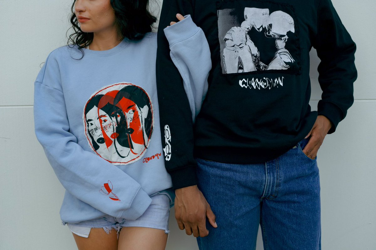 clloudyv's tweet photo. Cloudyv Summer / Fall drop 2022 is finally here!! 
Each piece is designed/screenprinted/stitched by myself. 
Thank you for the love ♥︎
check out the collection from my NEW and IMPROVED website!! 

https://t.co/55ukDQKnOI https://t.co/VW0woE8Rqo