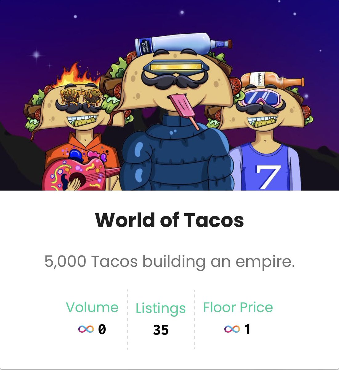 Hello taco family!!!
You can now list your NFTs on the marketplace. @EntrepotApp 

#NFT #ICP #Cryptocurency