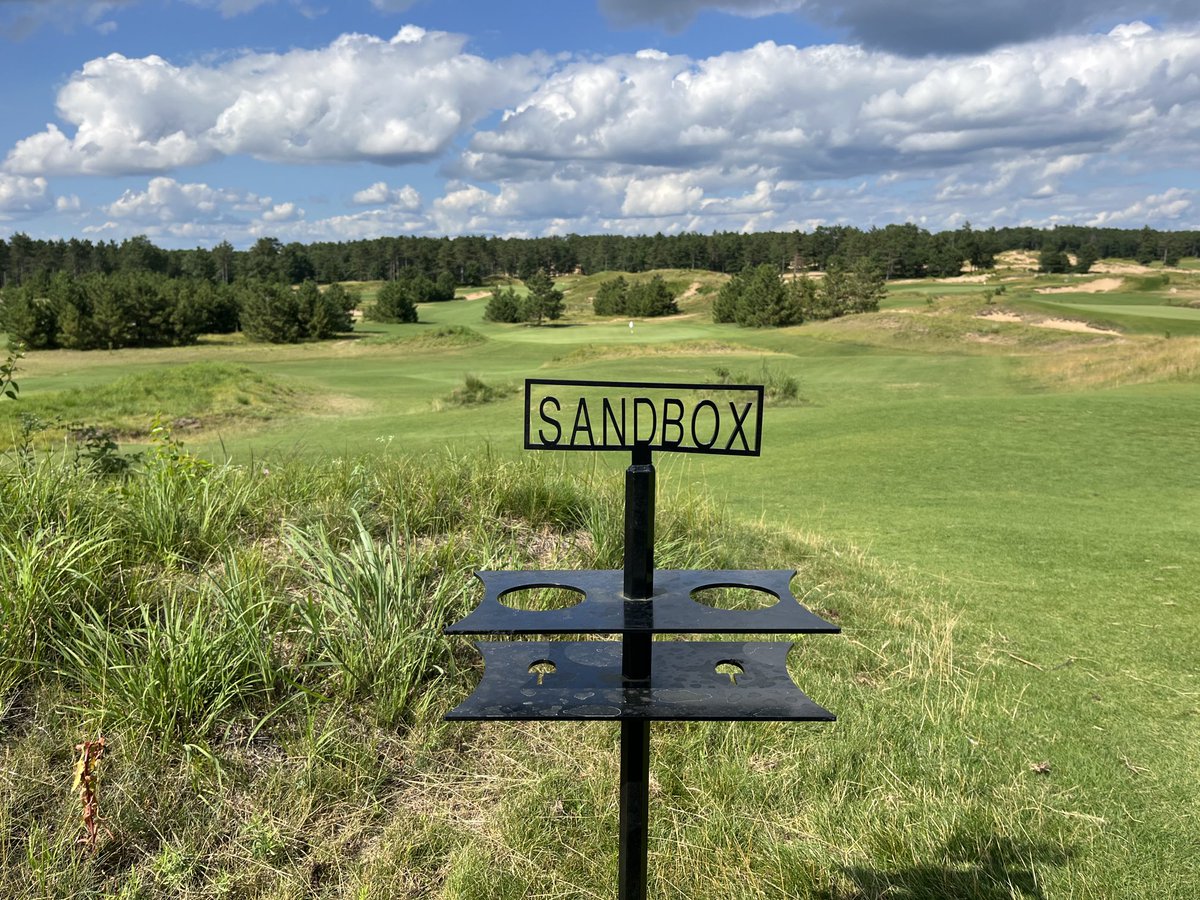 This might be my favorite par 3 course in the world. 17 holes!?! Insane greens like MC Escher paintings. Part of the delicious Sand Valley resort in Wisconsin. Go ASAP.