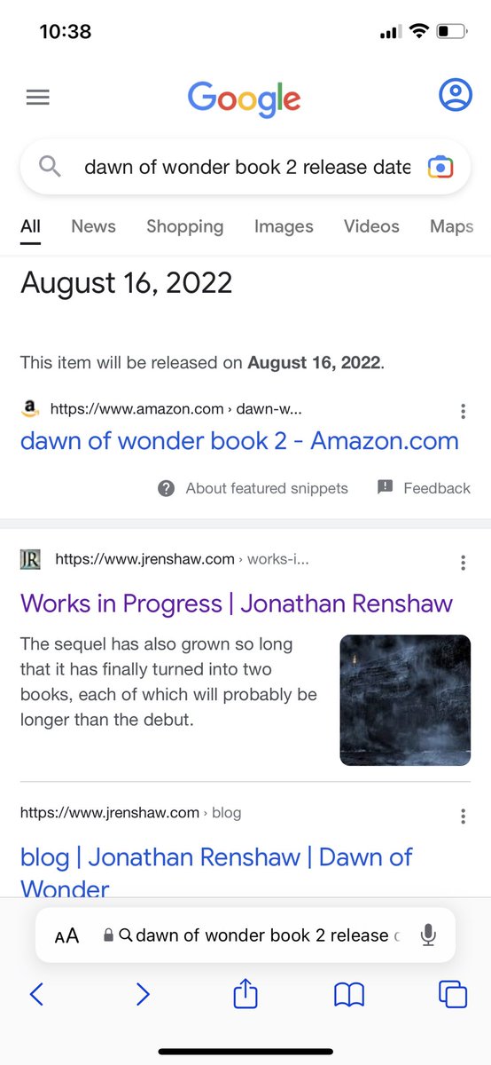 SmalinskyJames's tweet photo. @JonathanRenshaw Hey Jonathan, hope all is well once again! Wanted to check in and also see if this google search is actually legit or if google has tricked me? Cheers mate! https://t.co/v6DliLf22b