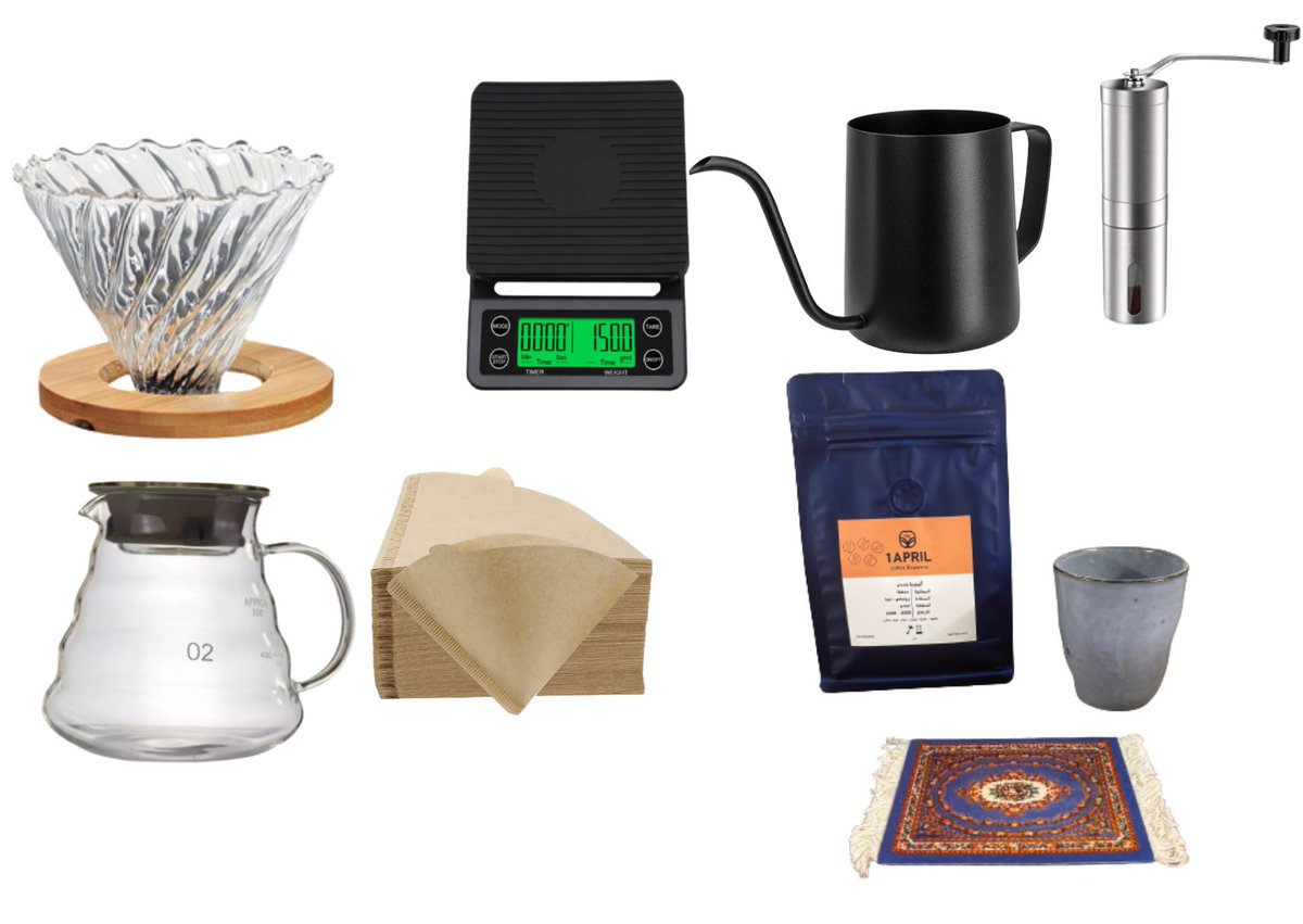 بكج لاعداد كوب من v60🤩
مجموعه متكامله بأدوات v60 مع اضافه كوب وكوستر وبن اثيوبي او كولمبي😍
399 ريال والشحن عليينا!🎉. 

للطلب من الموقع فالبايو✨