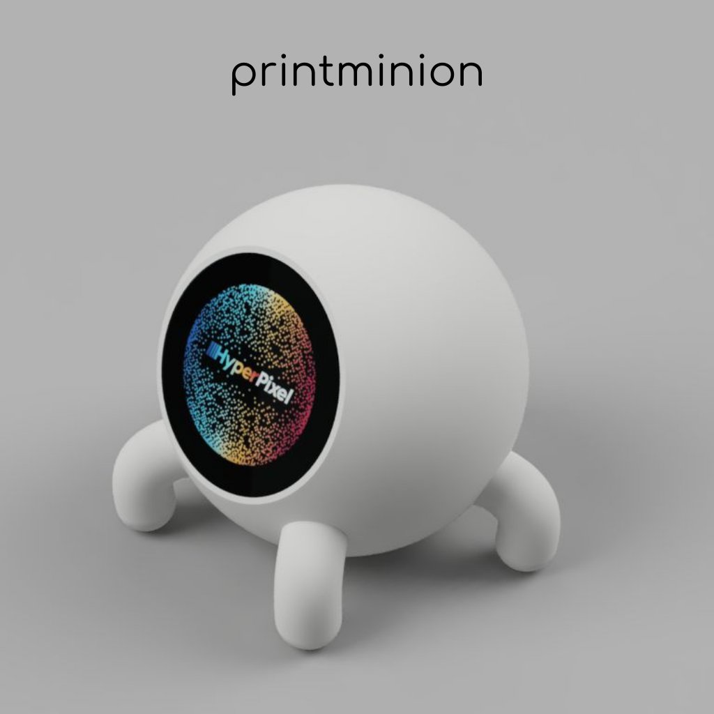 printminion's tweet image. WIP: can&apos;t stop to design 3d print cases for @pimoroni&apos;s #HyperPixel 2.1 Round Touch and 
@Raspberry_Pi ;)