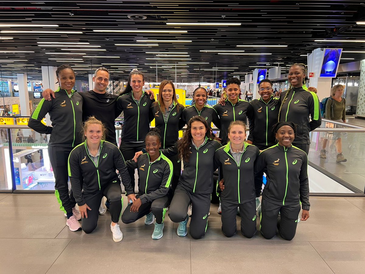 Halfway there! #WomenBoks7s on route to Chile for @WorldRugby7s Challenger Series.
