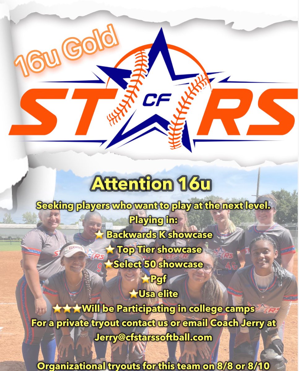 CF Stars Softball tweet media