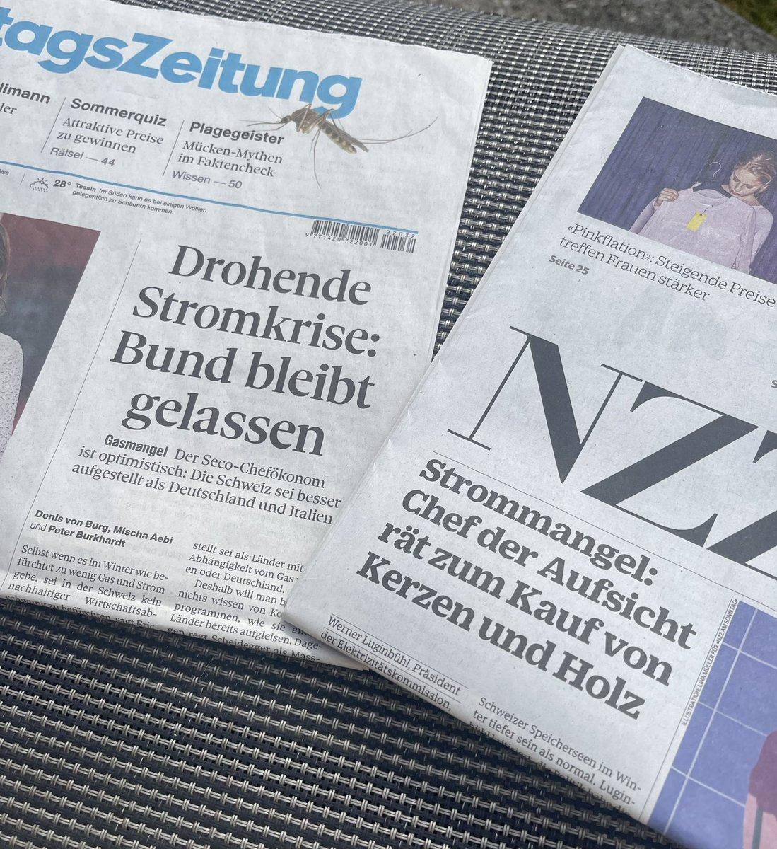 Ja was den nun? 

#stromkrise #strommangel
#Klimakatastrophe #Klimakrise #klimawandel

<a href="/sonntagszeitung/">SonntagsZeitung</a> <a href="/NZZaS/">NZZ am Sonntag</a>