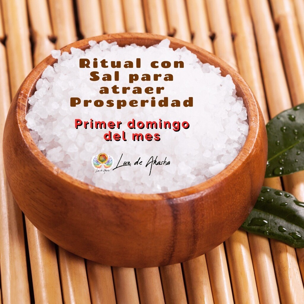 LuzdeAkasha's tweet photo. Ritual con sal para atraer Prosperidad

Para realizar hoy 7-8-2022.
👇🏼
Ritual para atraer el dinero 💵💴💶💷 (Primer domingo del mes)

SAL MARINA PARA ATRAER DINERO

Se hace el primer domingo de cada mes…

Lo que requieres para hacer este ritual:

🔺1… https://t.co/zl5ACXfQq7 https://t.co/gGoEYLQiCO