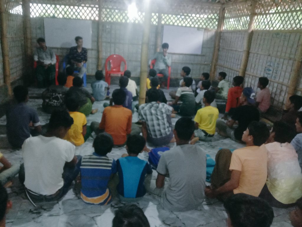 DRFS_Official's tweet photo. Thank you Mr. @Painter_Enayet for your cooperation with us. Your visit to our schools gives a big hope to our students and we hope they will get a new drawing skill.

#RohingyaArtist 
@AmbiaPerveen https://t.co/Gl5ZC0ZHTv