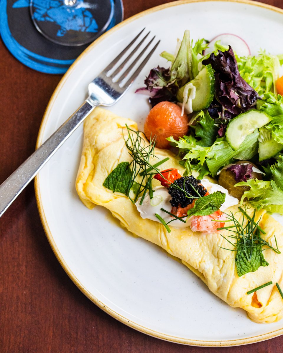 If you are going to brunch, do it right with the Lobster Omelet stuffed with Maine lobster, spinach &amp; crème fraîche 🦞