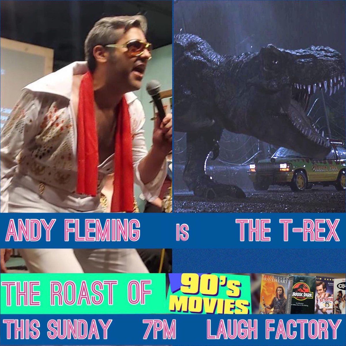 CARoasts's tweet image. Meet the cast of The Roast of '90s Movies (1 of 2), TONIGHT, at @LaughFactoryCHI, then get your tix for just $10 while they last at …erassassinationchicago.ticketleap.com/90smovies/