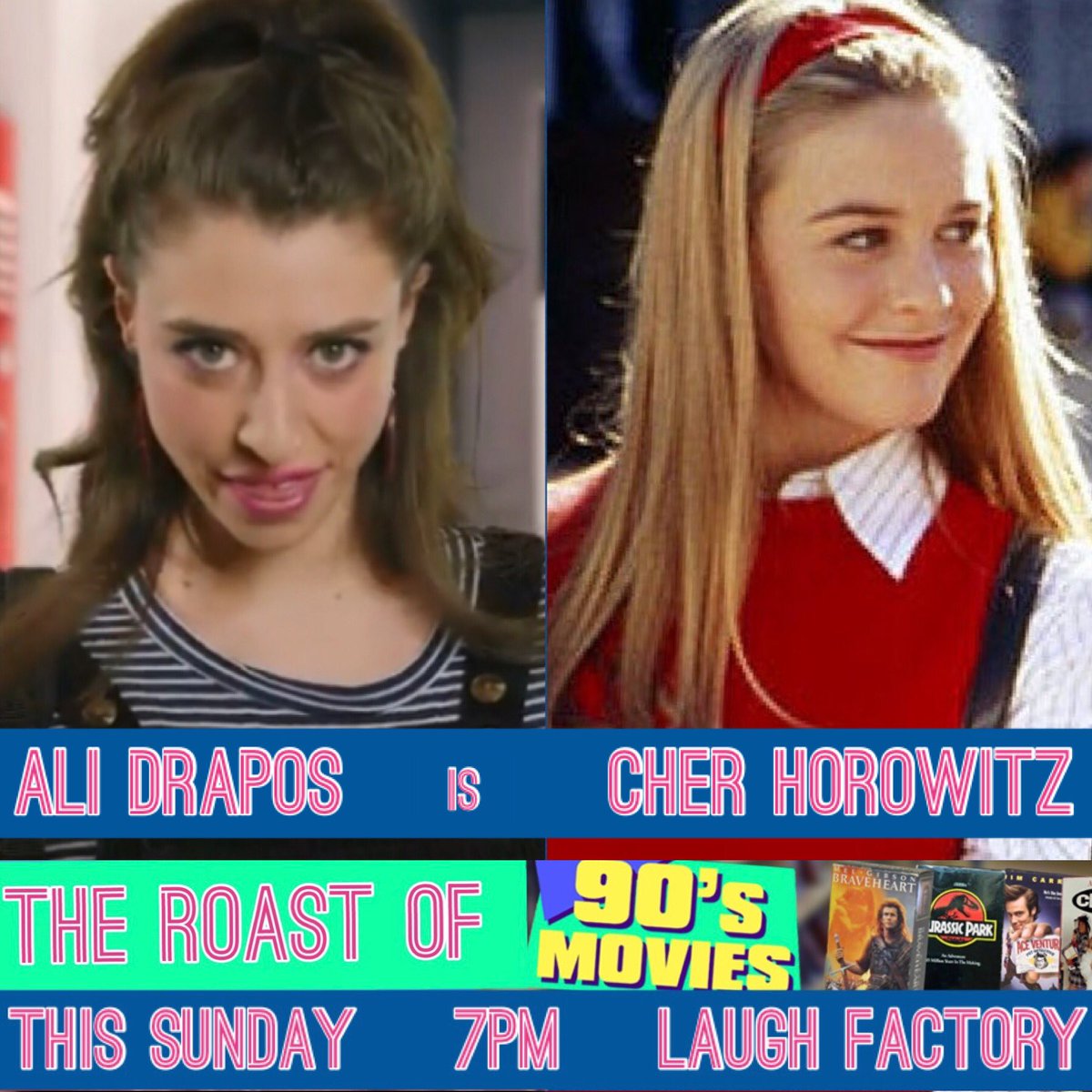 CARoasts's tweet image. the rest of the cast of The Roast of '90s Movies, TONIGHT at @LaughFactoryCHI! Get tix for just $10 at …erassassinationchicago.ticketleap.com/90smovies/