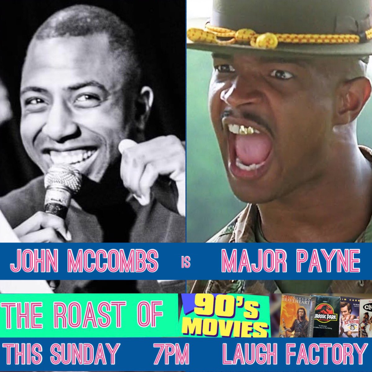 CARoasts's tweet image. the rest of the cast of The Roast of '90s Movies, TONIGHT at @LaughFactoryCHI! Get tix for just $10 at …erassassinationchicago.ticketleap.com/90smovies/