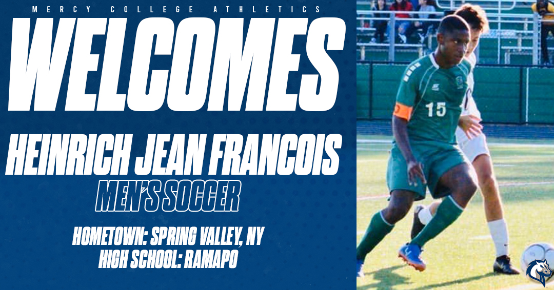 Today we also welcome Heinrich Jean Francois who joins men's soccer in the fall from Ramapo High School!