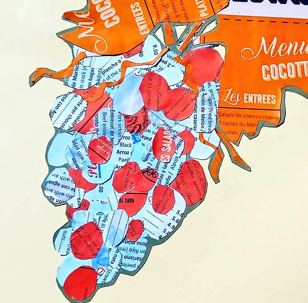 potterkatiehook's tweet photo. Joy to draw with scissors ✂️ #papermenu #collage #drawingaugust #grapes freshly picked this morning!
#kposketchbook
https://t.co/K1A6xiRkw6 https://t.co/gqpcdyE3Y7