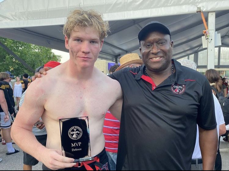 Happy to have had a great season with the Cornwall Wildcats with my coaches and teammates. Had and unfortunate loss but, happy to have won Defensive MVP in my final game against Hamilton. <a href="/FootballOntario/">Football Ontario</a>