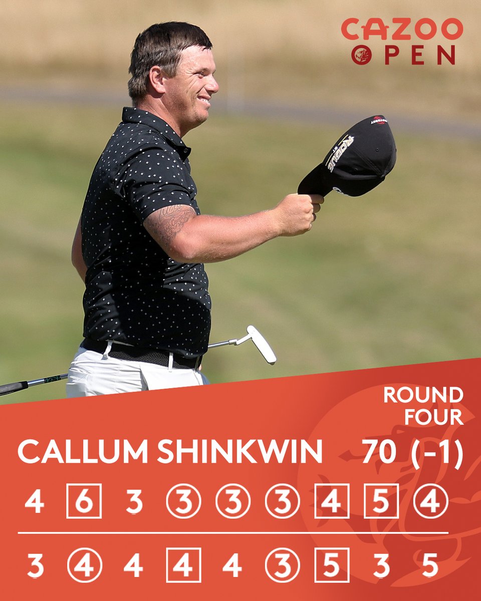 The final 18 holes that made Callum Shinkwin a two-time <a href="/DPWorldTour/">DP World Tour</a> winner 🏆🏆

#CazooOpen🏴󠁧󠁢󠁷󠁬󠁳󠁿