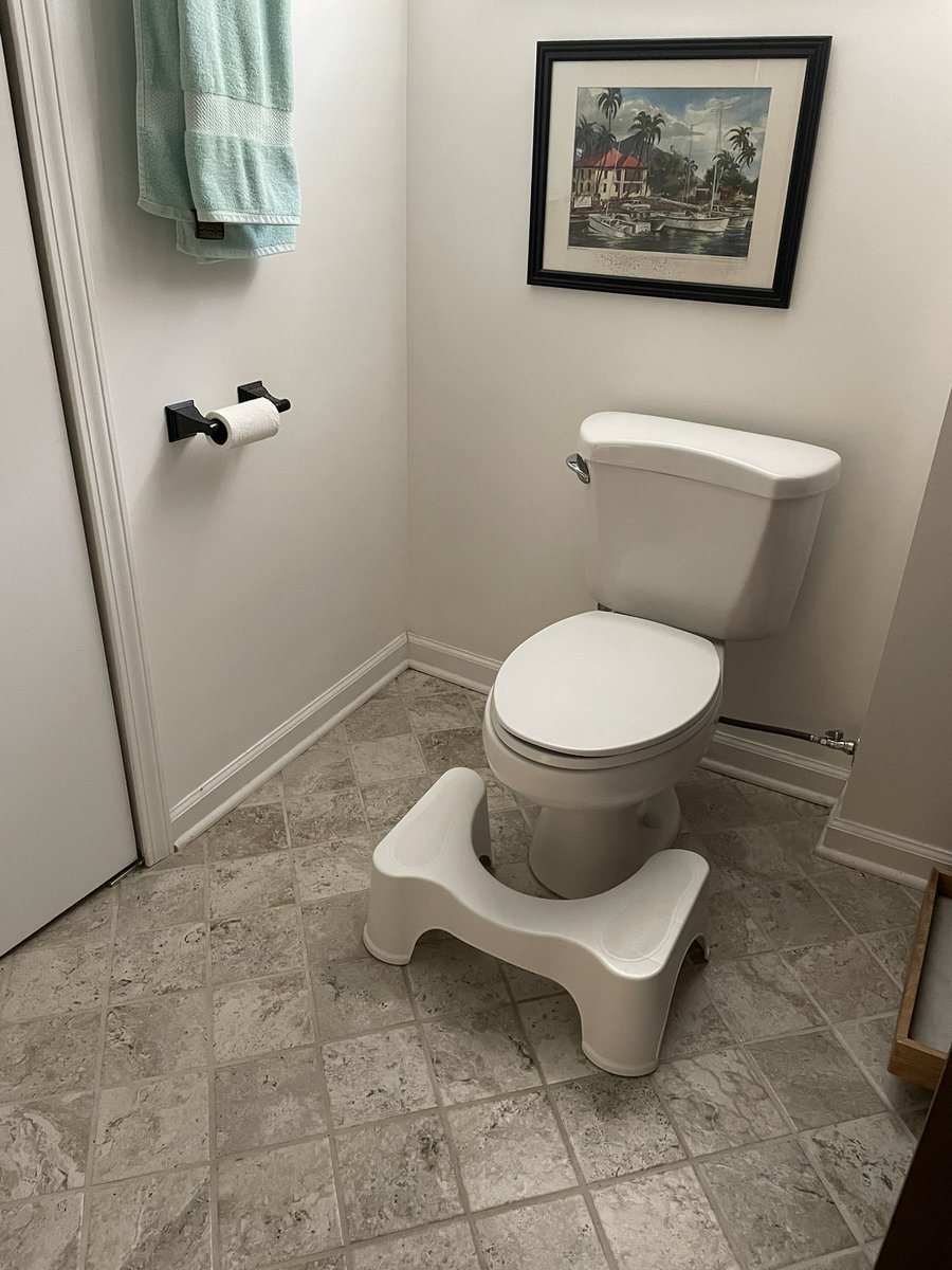 I was initially embarrassed when I found out my boyfriend (now husband) had a squatty potty. But as @kconnordpt said yesterday “every household in America should have one!” Let’s embrace it and improve our #pelvicfloorhealth!  #pelvicfloorpt <a href="/CaseUrology/">University Hospitals Urology Institute</a> <a href="/UH_MacDonald/">University Hospitals Ob/Gyn</a>